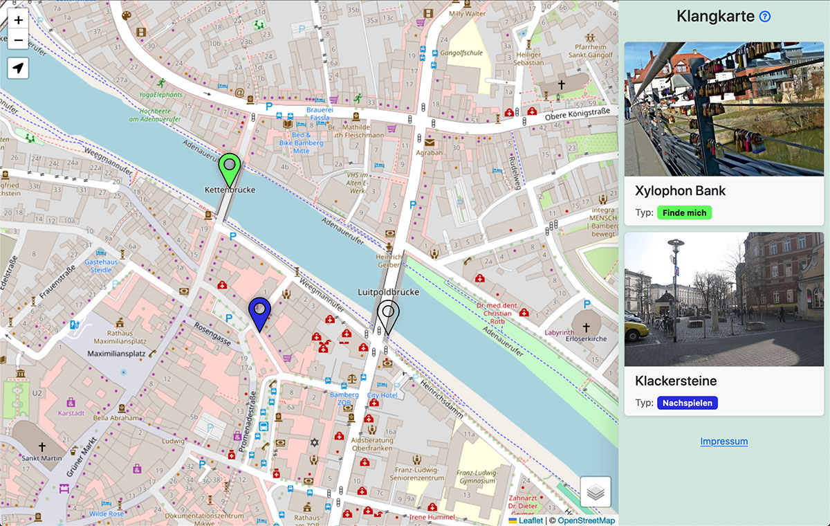 Screenshot map overview